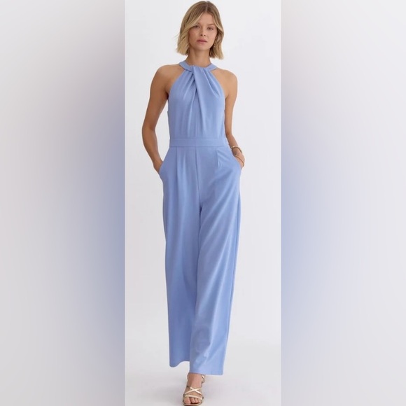 Blue cocktail romper. - Picture 1 of 2